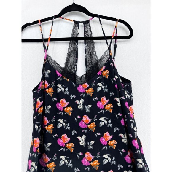 Zara trafaluc collection floral lace spaghetti strap  midi slip dress size small - Picture 4 of 8